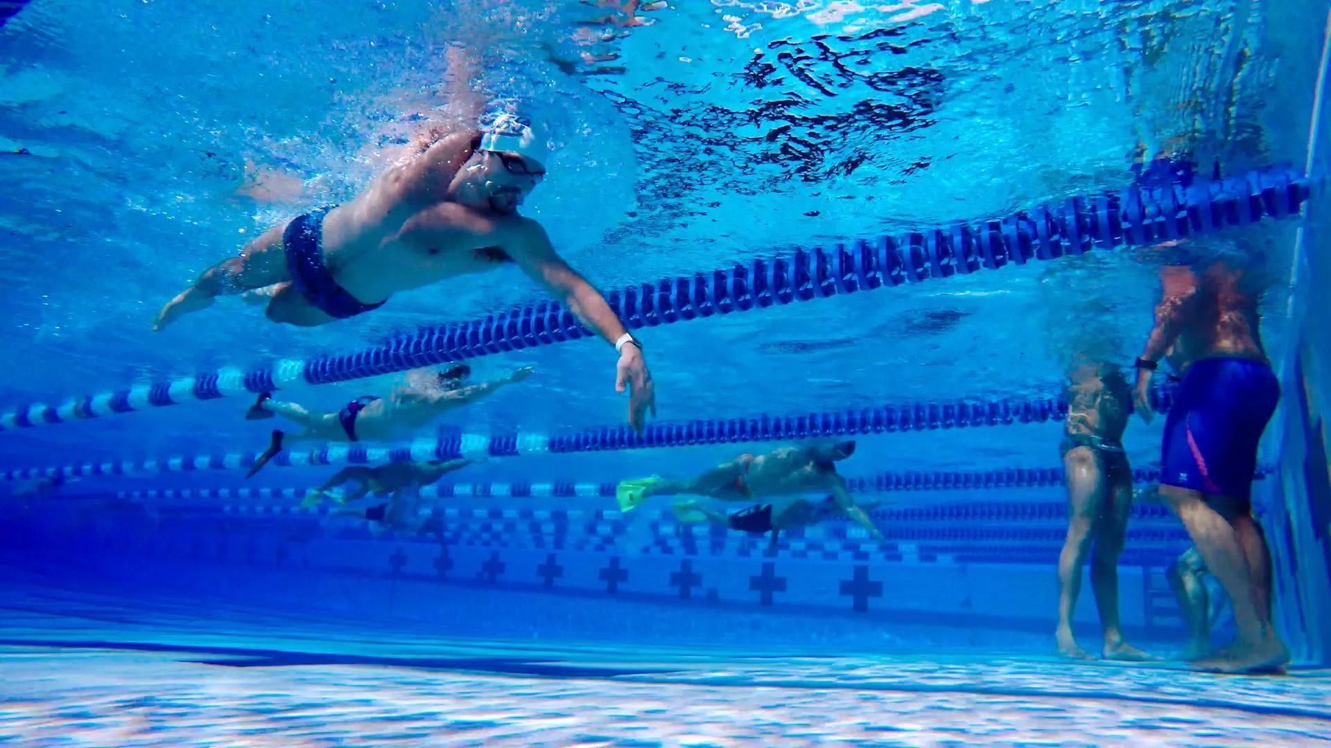 People in a Masters Swimming Clubs for Adults.